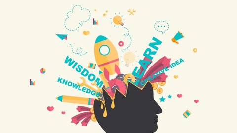 Cartoon Animation Design Of Knowledge Stock Footage Video 100 Royalty Free 13829327 Shutterstock