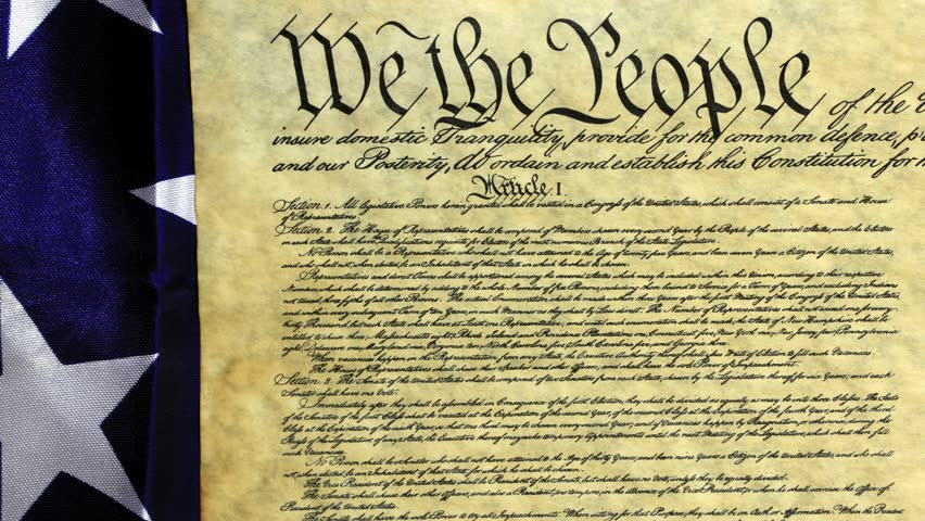 united states bill of rights preamble to the constitution stock footage