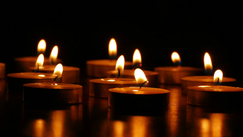 Beautiful Burning Candles Stock Footage Video 3254341 ...