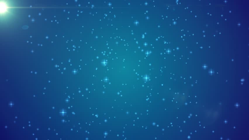 Starry Night Sky Animation Made Of Sparkly Light Star Particles Moving ...
