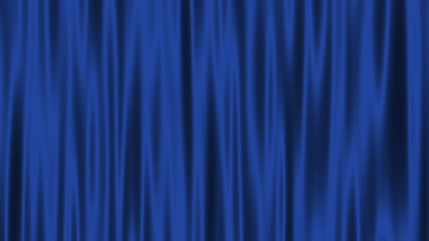 Blue curtain animation background - Royalty Free Video