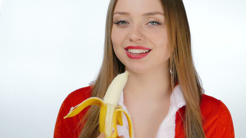 Stockvideo Von Young Girl Sexy Eating A Banana 15621517 Shutterstock