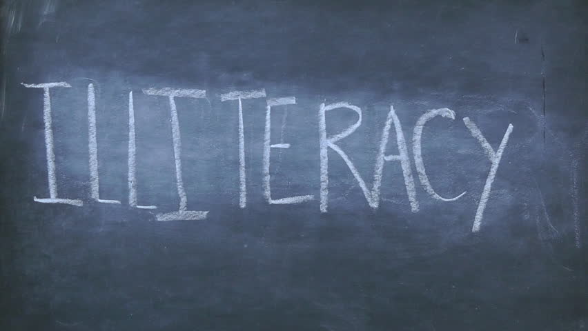 Header of illiteracy