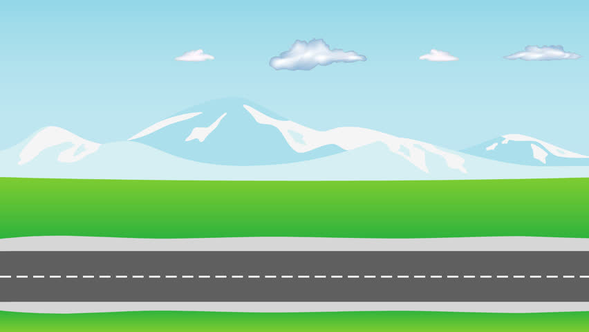 Cartoon Road Objects Stock Footage Video | Shutterstock