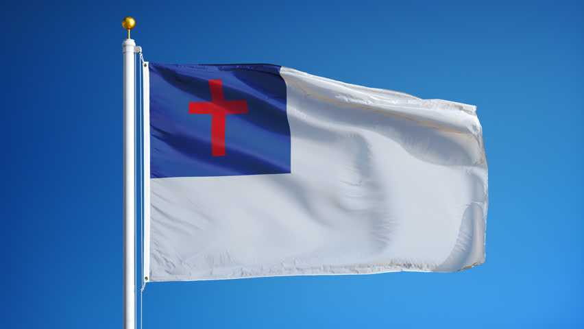 ipicture of christianity with us flag