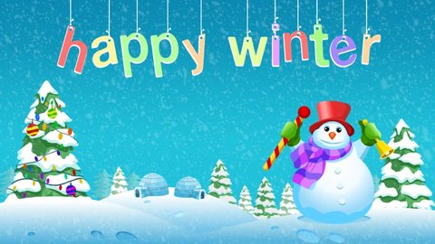 Seamless Animation Happy Winter Stock Footage Video (100% Royalty-free)  17345917 | Shutterstock