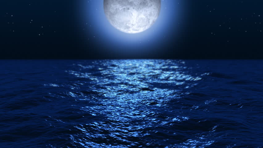 Moonlight Ocean At Night Stock Footage Video 100 Royalty Free 1761617 Shutterstock