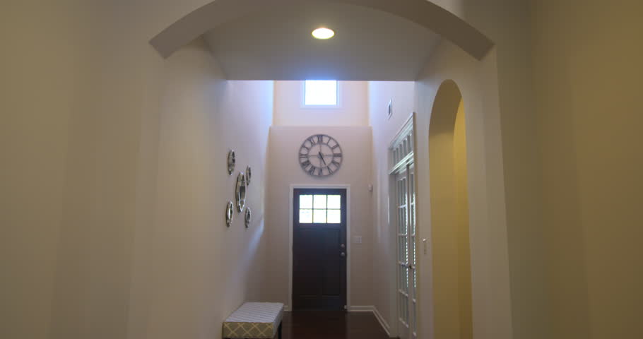 Rising And Lowering Home Entrance Hallway. View Looking At The Front ... Rising And Lowering Home Entrance Hallway. View Looking At The Front ...