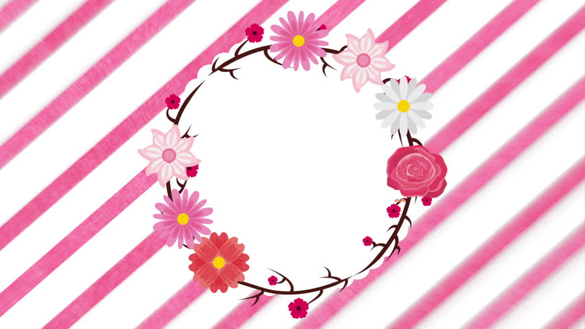 Floral Decoration floral decoration design with small flower crown , video animation Floral Decoration floral decoration design with small flower crown , video animation