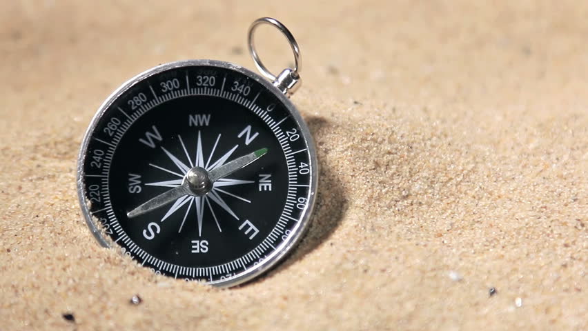 Tourist Compass In The Sand In The Desert Stock Footage Video 18367486 ...