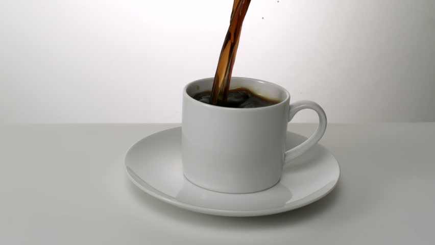 Stock Video Of Coffee Being Poured Into Cup Stock Video Of Coffee Being Poured Into Cup