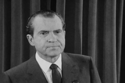 Circa 1968 President Elect Nixon Stock Footage Video 100