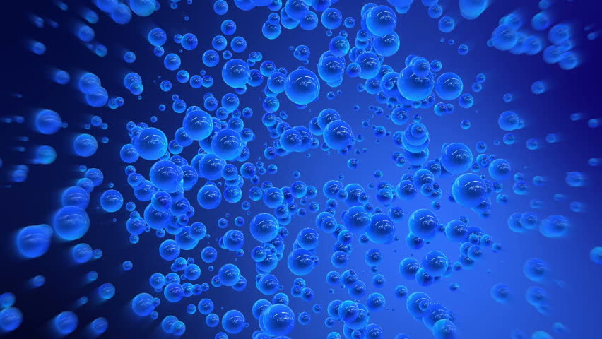 abstract blue bubbles motion background stock footage video 100 animated bubbles