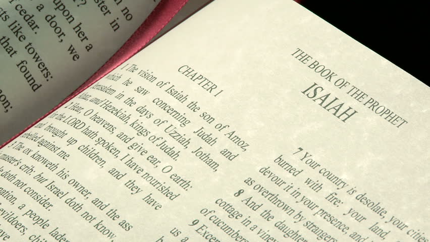 Header of Book of Isaiah