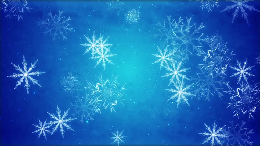 Winter Holidays Background Featuring Large Snow Flakes On A Red ...