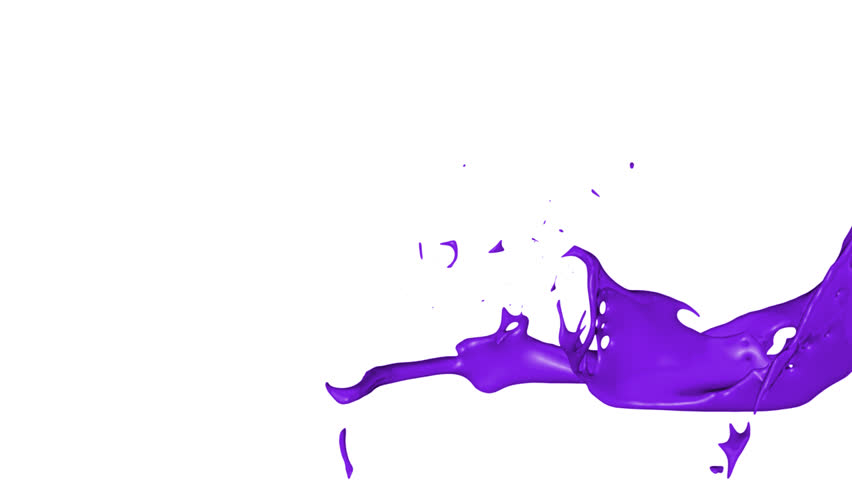 Isolated Paint Splash With Alpha Channel Stock Footage Video 2014964 ...