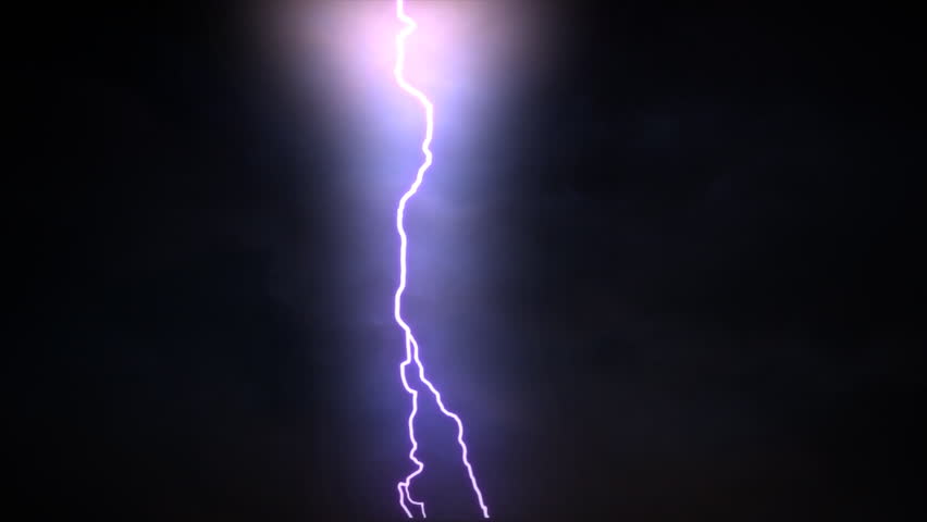 Several Lightning Strikes Over Black Background Purple Stock Footage Video 13809503 Shutterstock