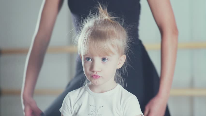 Little Pretty Girl With Blond Stock Footage Video 100 Royalty