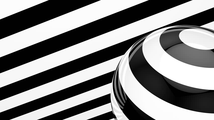 Vídeo stock de Abstract Black and White Animated (100% livre de