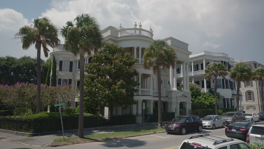Paignton Uk August 2017 A Row Of Hotels Pubs And Accommodation Southern Architecture Historic Buildings In Downtown Charleston South Carolina Usa