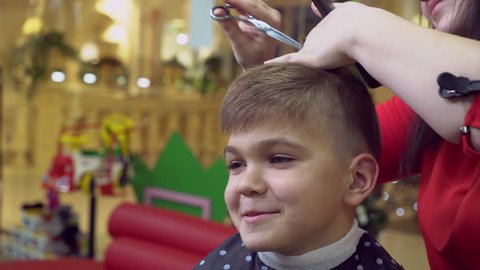 6 Year Old Boy Haircuts 6 Year Old Boy Hair Cuts Stock Video