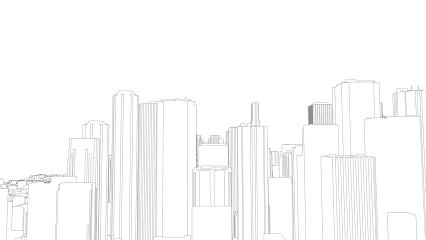 Skyline Sketch Stock Footage Video | Shutterstock