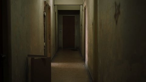 Old Dark Creepy Apartment Buildinglong Hallway Stock Footage Video 100 Royalty Free 22428937 Shutterstock