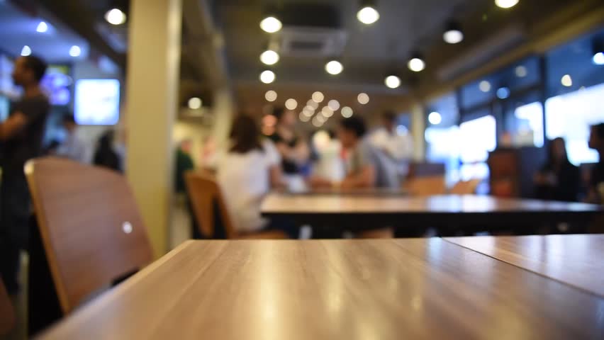 Blurred Background Of Coffee Shop Interior Counter Stock 