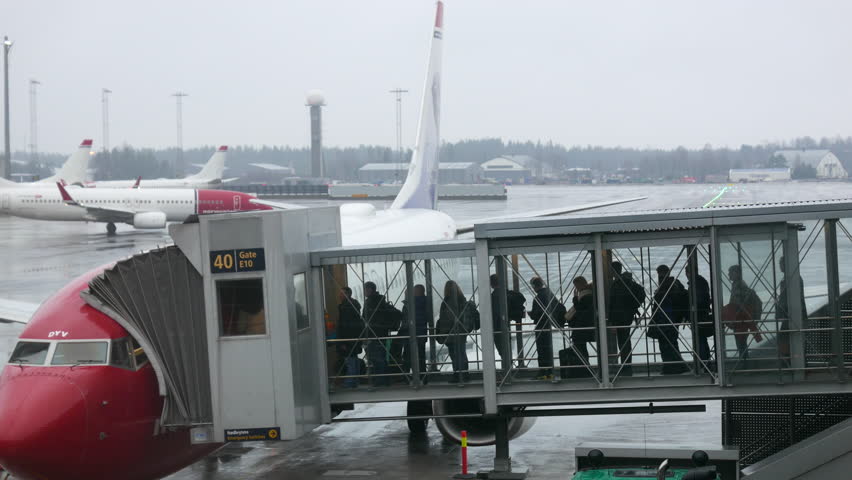 Oslo Norway December 21 2016 4k Stock Footage Video 100 Royalty Oslo Norway December 21 2016 4k Footage Of People Boarding Airplane At Airport Gardermoen Is The Main International Serving
