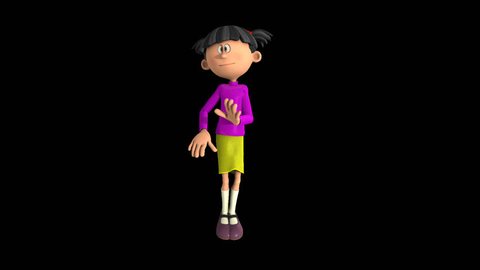 Girl Dancing Cartoonloop Animation Alpha Channel Stock Footage Video (100%  Royalty-free) 23277697 | Shutterstock
