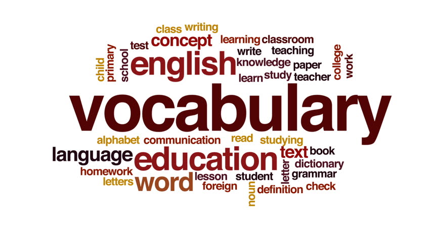 English Vocabulary English Vocabulary