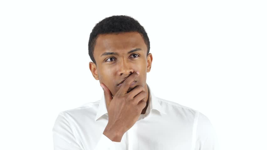 Image result for black man thinking