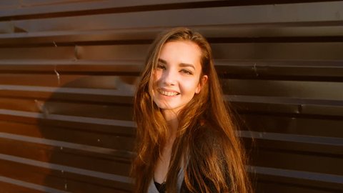 Hair Color For Brown Eyes Hair Color For Hazel Eyes Stock Video