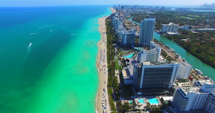 South Beach, Miami Beach. Florida. Atlantic Ocean. Stock Footage Video 23741230 | Shutterstock