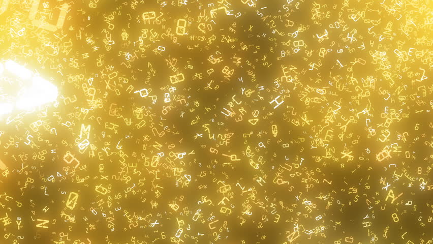 Animated Falling And Stocking Realistic Gold Flakes Against White