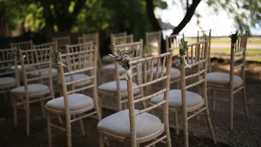 Chairs At A Wedding Ceremony Stock Footage Video 100 Royalty Free 25625357 Shutterstock