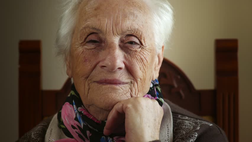 Sad Grandma At Her 100th Birthday Stock Footage Video 2789668 ...