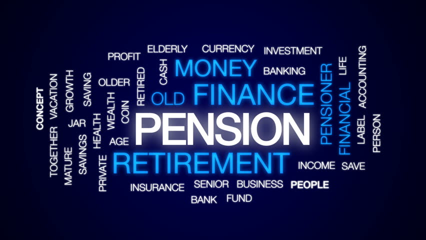 Pension Animated Word Cloud, Text Stock Footage Video (100% Royalty ...