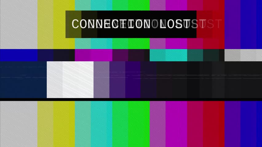 The Loss Of The Television Signal Corrupted Image Digital