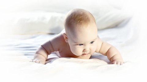 Happy Baby Rolling On The Stockvideos Filmmaterial 100