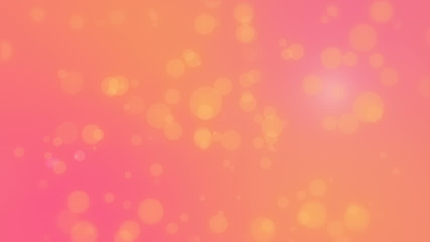 Stock video of beautiful pink orange glowing bokeh background
