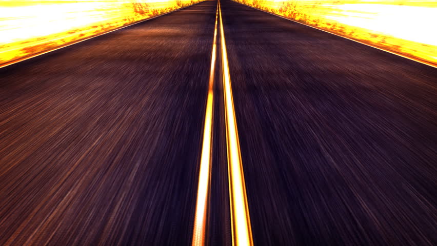 POV of Driving down a Road 1080 HD video - HD stock footage clip