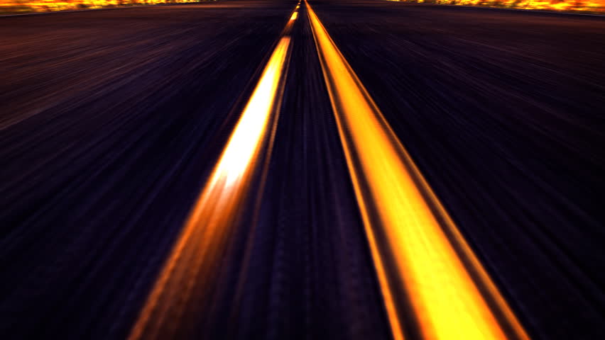 POV of Driving down a Road 1080 HD video - HD stock video clip