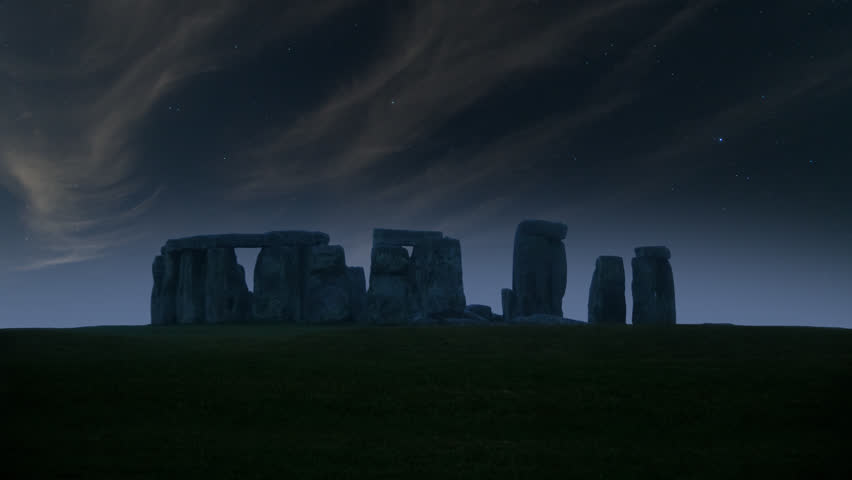 Stonehenge 4k Night Photos with Stock Footage Video (100% Royalty-free