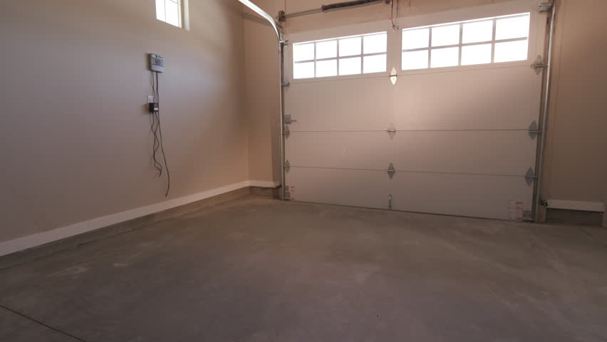 Interior Garage Door Opening Move Stock Footage Video 100 Royalty Free 28083577 Shutterstock