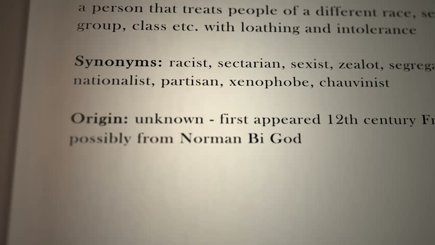 Header of bigot