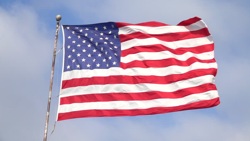 Beautiful HD American Flag Closeup Of Jumbo Flag Waving In The Gentle ...