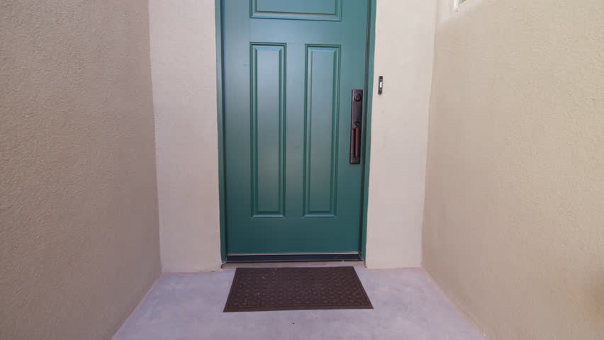 Front Door Opening On Southwest Stock Footage Video 100 Front Door Opening On Southwest Home Reveal Interior Shot Rises A Entrance Of In The Style Opens Revealing