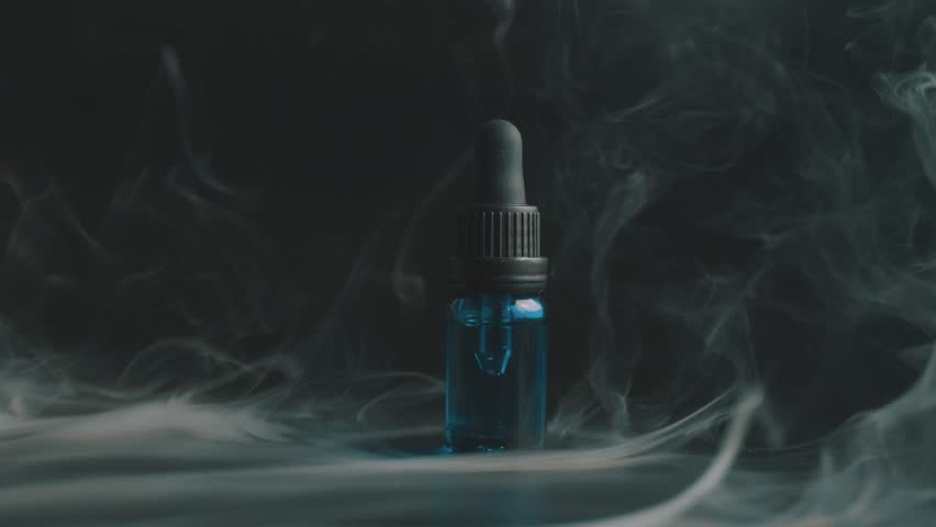 Cinemagraph Small Vape Juice Bottle Stock Footage Video 100