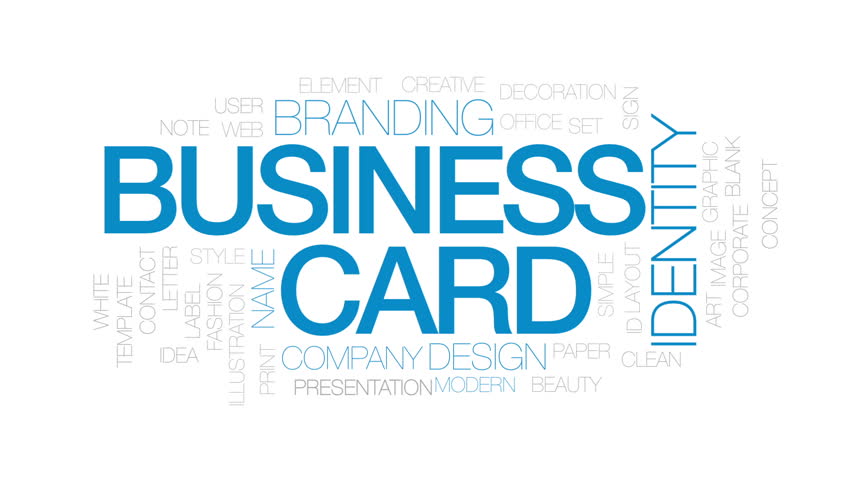 Download Business Card Animated Word Cloud, Video de stock ...